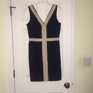 Navy blue & gold Lilly Pulitzer dress